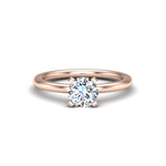 Leah 4 Prong Solitaire Engagement Ring