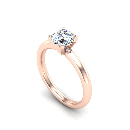 Lillian 4 Prong Solitaire Engagement Ring