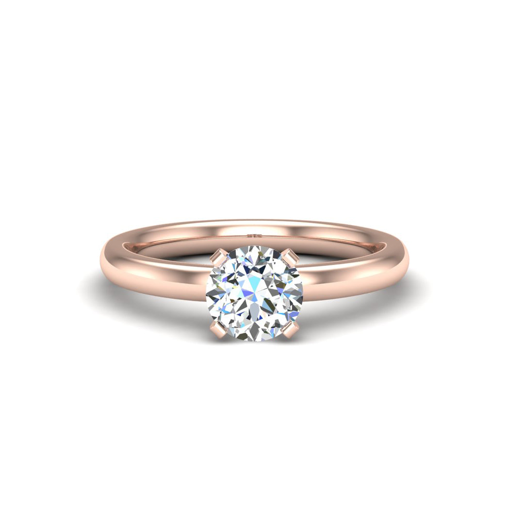Lillian 4 Prong Solitaire Engagement Ring