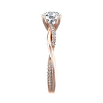 Emily Diamond Twisted Pave Engagement Ring