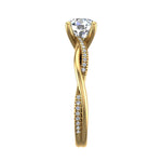 Emily Diamond Twisted Pave Engagement Ring