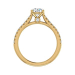 Gianna French Pave Cathedral Engagement Ring