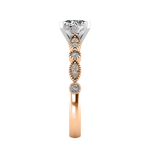 Avery Alternating MQ/RD diamond band