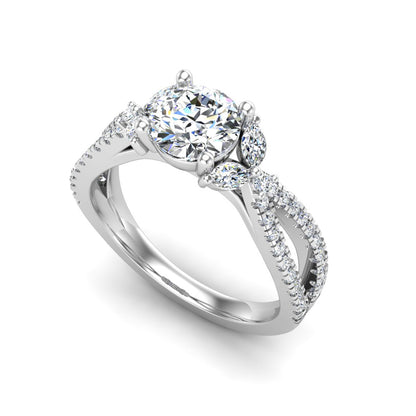 Scarlett Vintage Diamond Crossover Ring