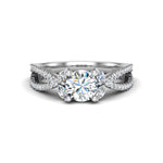 Scarlett Vintage Diamond Crossover Ring
