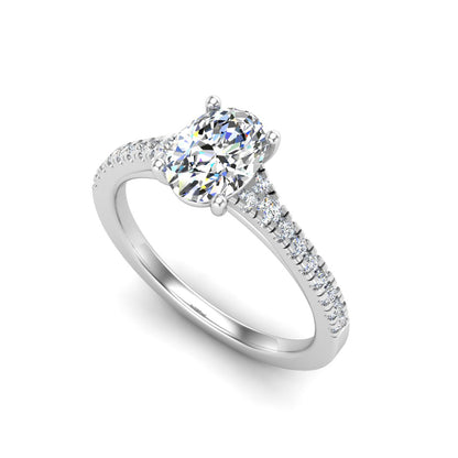 Camila Split Pave Cathedral Engagement Ring