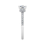 Charlotte Hidden Halo with Pave Band