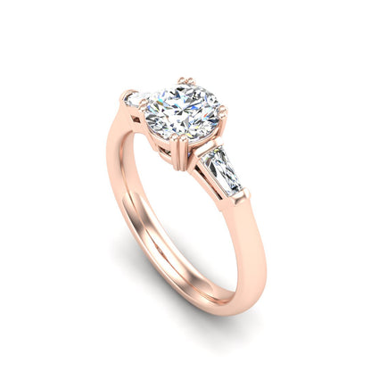 Brooklyn 3 Stone Engagement Ring