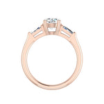 Brooklyn 3 Stone Engagement Ring