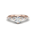 Aubrey Marquise band engagement ring