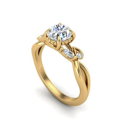 Anna Floral Engegament Ring