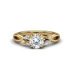 Anna Floral Engegament Ring