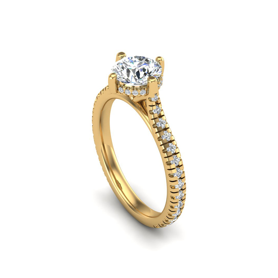 Madelyn Hidden Halo Engagement Ring
