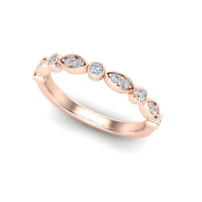 Matching Band for Avery Alternating MQ/RD diamond band