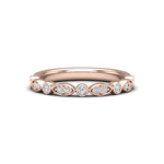 Matching Band for Avery Alternating MQ/RD diamond band