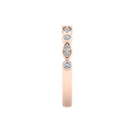 Matching Band for Avery Alternating MQ/RD diamond band