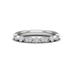 Matching Band for Avery Alternating MQ/RD diamond band
