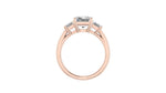 Aaliyah Emerald Three-Stone Engagement ring