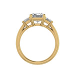 Aaliyah Emerald Three-Stone Engagement ring