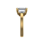 Aaliyah Emerald Three-Stone Engagement ring