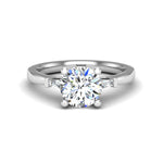 Alina Emerald Three-Stone Engagement ring