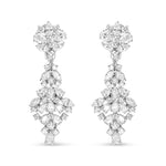 18k-white-gold-9-1/2-cttw-diamond-cluster-drop-dangle-clip-on-earrings-(f-g-color,-vs1-vs2-clarity)